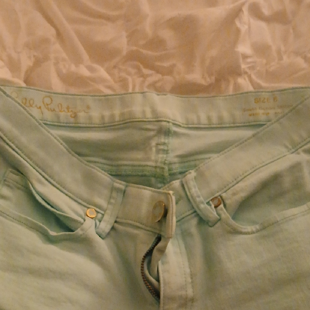 Lilly Pulitzer Light Green Skinny Pants